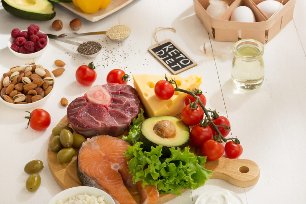 Keto diet food selection